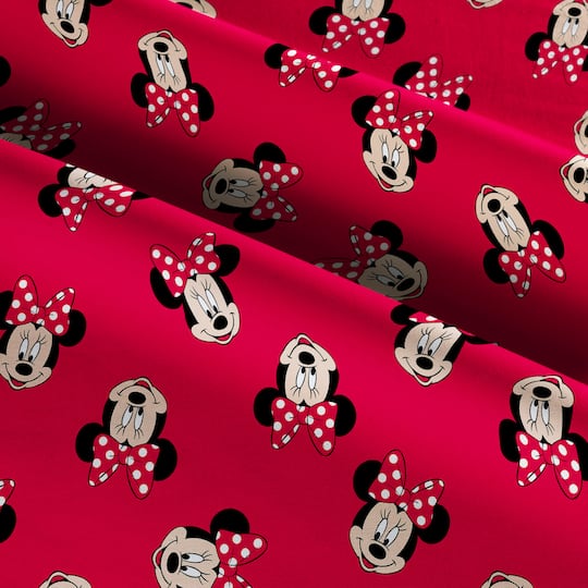 Disney® Minnie Mouse Head Toss Cotton Fabric